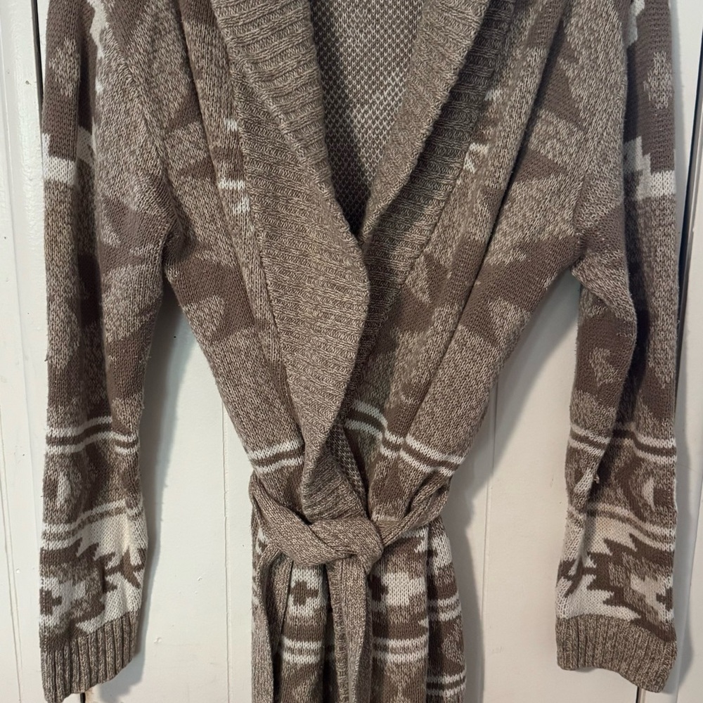 Lucky Brand Tan Knit Cardigan